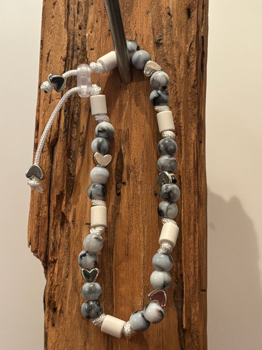 Wau Royale Silver Heart EM-Keramik-Zeckenschutz-Halsband