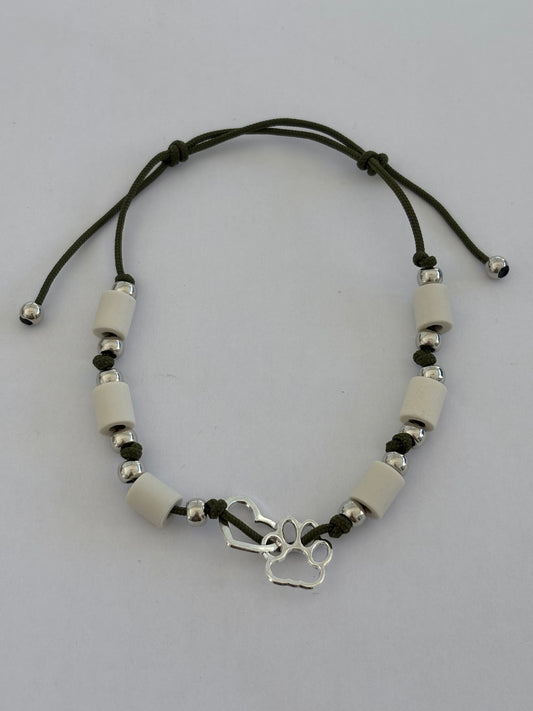 WauRoyale Olive EM-Keramik-Zeckenschutz-Halsband