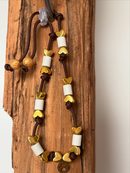 Golden Love Paw EM-Keramik-Zeckenschutz-Halsband